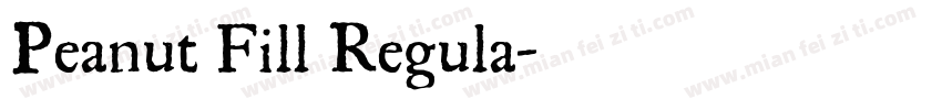 Peanut Fill Regula字体转换